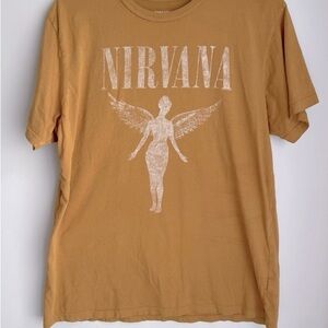 FREE PEOPLE X LIVE NATION NIRVANA GRAPHIC TEE SHIRT